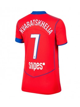 Paris Saint-Germain Khvicha Kvaratskhelia #7 Zenski Rezervni Dres 2025-26 Kratak Rukavima Paris Saint-Germain Khvicha Kvaratskhelia #7 Zenski Rezervni Dres 2025-26 Kratak Rukavima